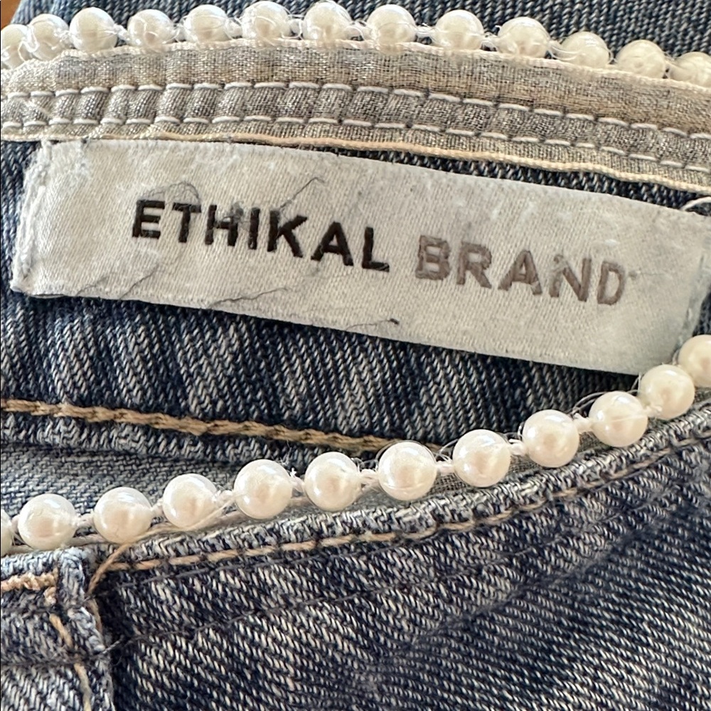 PTCL Blue Denim Jeans special trimmed with pearls - Picture 9 of 10